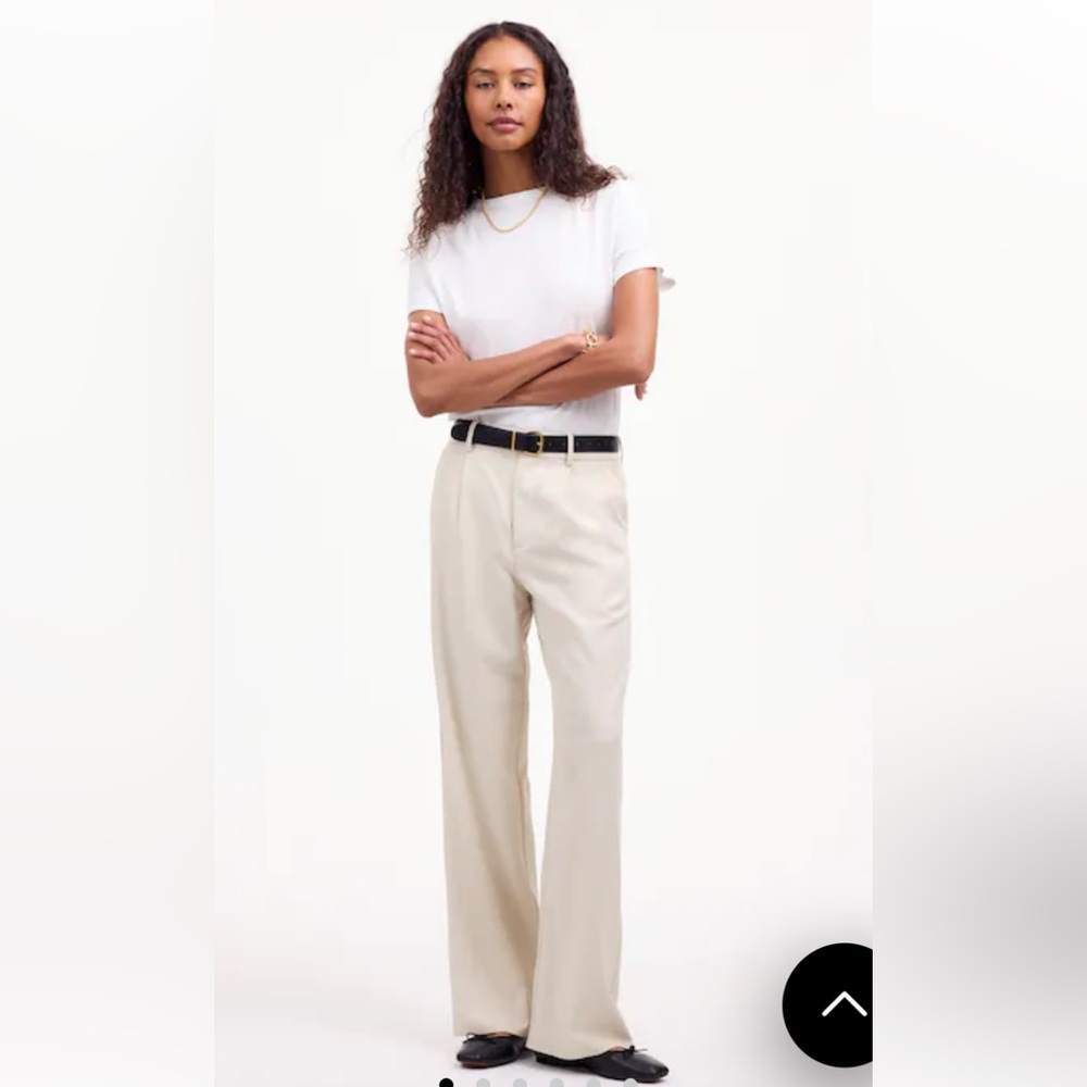 Madewell slouch straight pants in drapey twill - new with tags